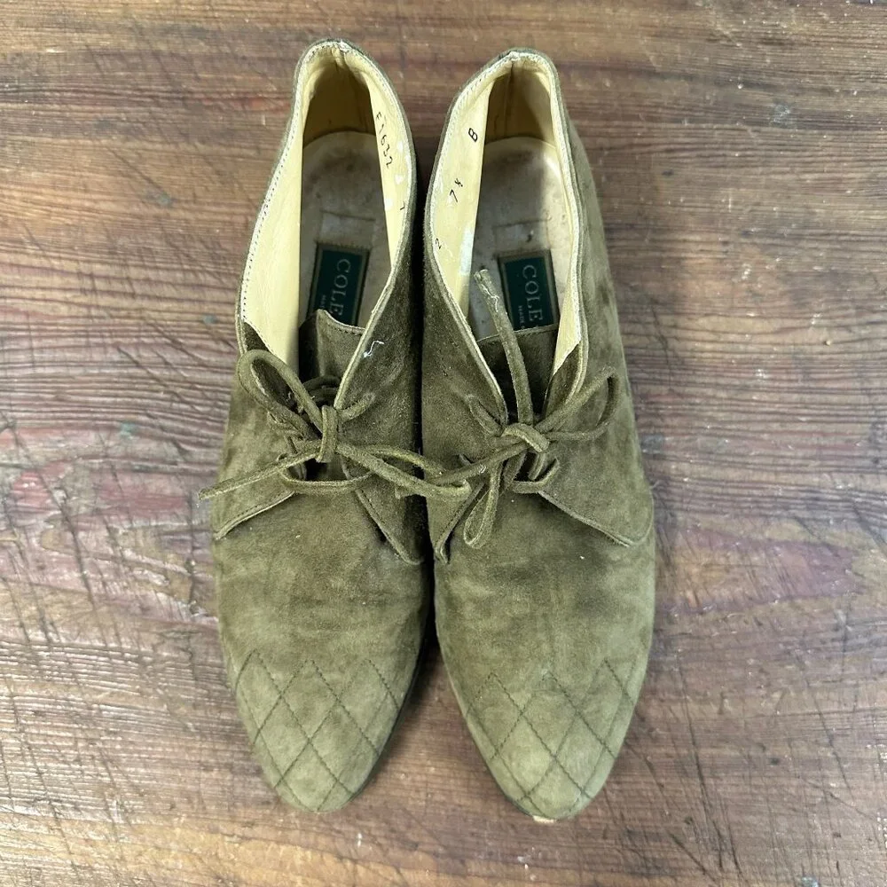 Cole Haan Green Suede Chukka Style Boot 7.5
